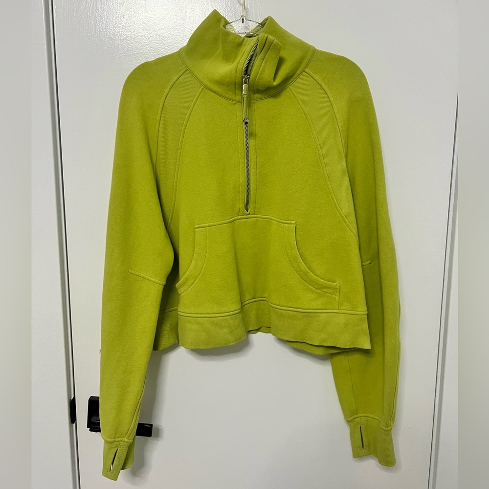Lululemon Scuba Oversized Funnel-Neck Half Zip Green Size M/L